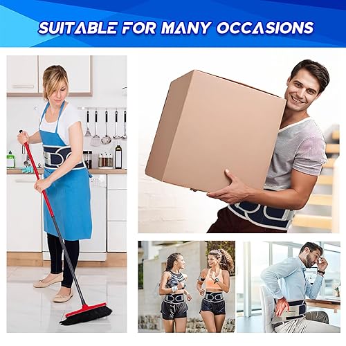 Miniatura 8 de Soporte de espalda para aliviar el dolor de espalda baja de hernia de disco, ciática y escoliosis, cinturón de apoyo lumbar ajustable para mujeres y