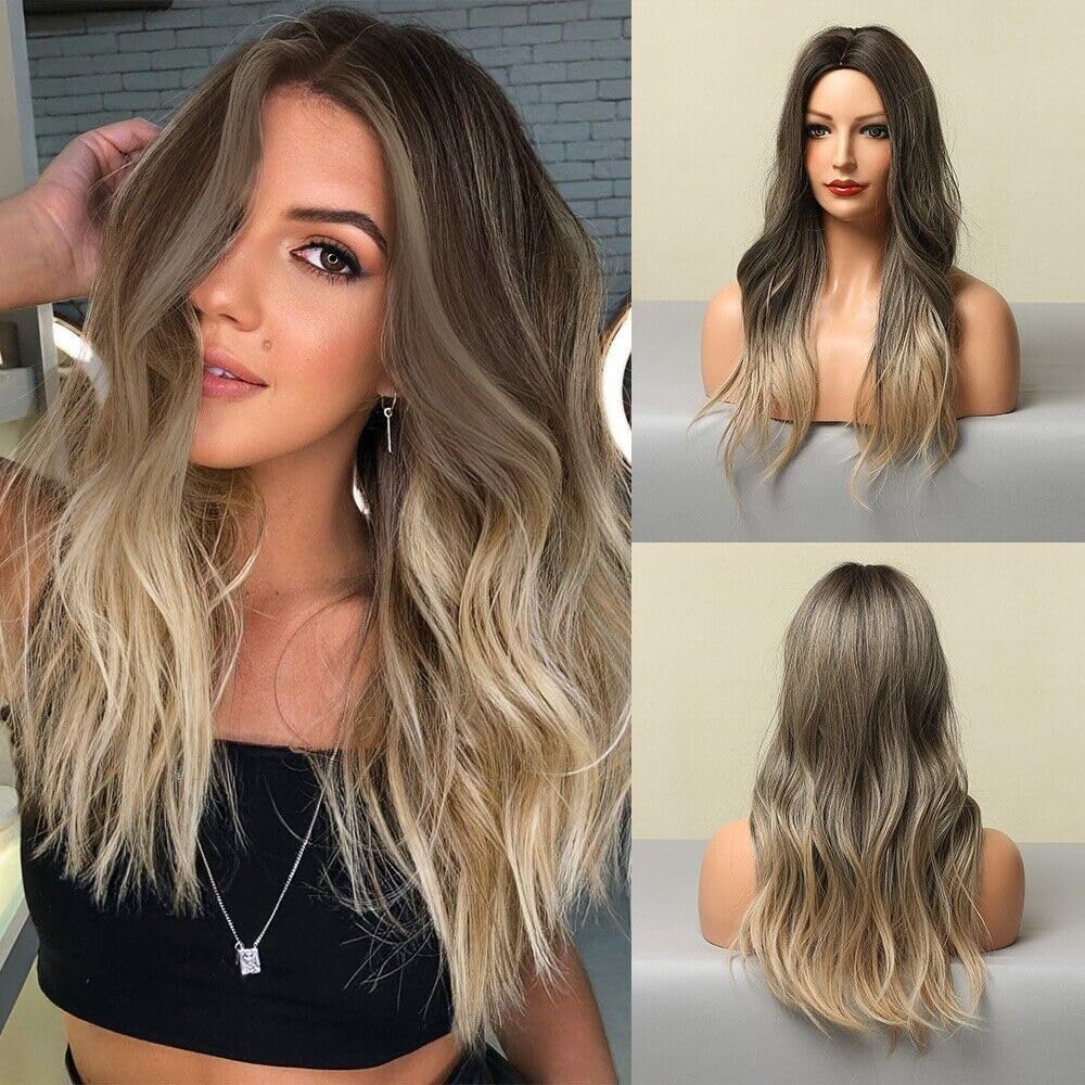 Beautiful Ombre Gray Blonde Wig 22-24 inches Amazon.com : Ombre Ash Gray Blonde Wavy Lace Front Bob Wig  main image 2