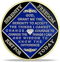 Vista 3 de Medallón NA de 25 años chapado en oro, monedas anónimas, regalo de recuperación de fichas de aniversario de cumpleaños