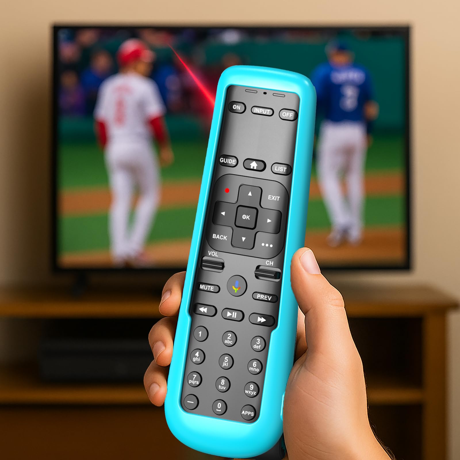 Paquete de 3 fundas para mando a distancia DirecTV, funda para receptor AT&T TV Now C71KW / RC82V, funda para control remoto por voz, color morado, azul y rojo