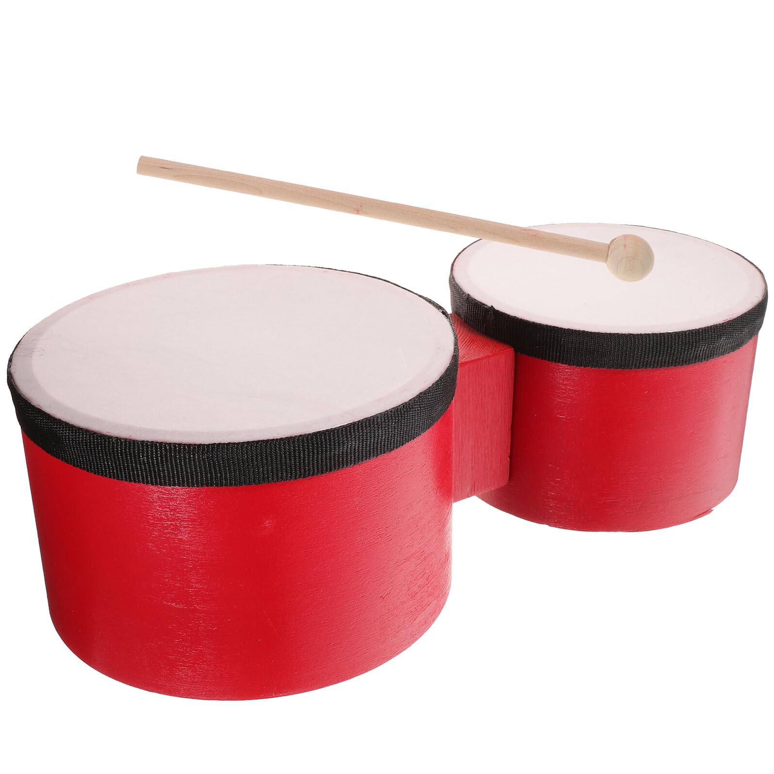 VICASKY Strumento Percussione Legno Rosso per Ragazzo Ragazza Superficie Liscia e Resistente per Festa Scuola Decor, Set di Bacchette per Kids Ages 9-12 Tamburo Educativo