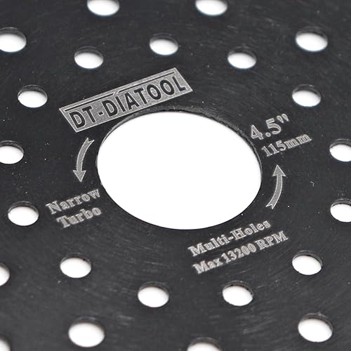 Miniatura 8 de DT-DIATOOL Hoja de diamante de 4-12 pulgadas para bloque de mármol de granito, disco de corte de diamante con cabezales de corte turbo y múltiples