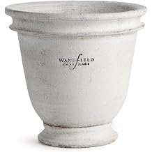Napa Home & Garden - Wakefield Handmade Stoneware Planter, Elegant White, 12 Inch