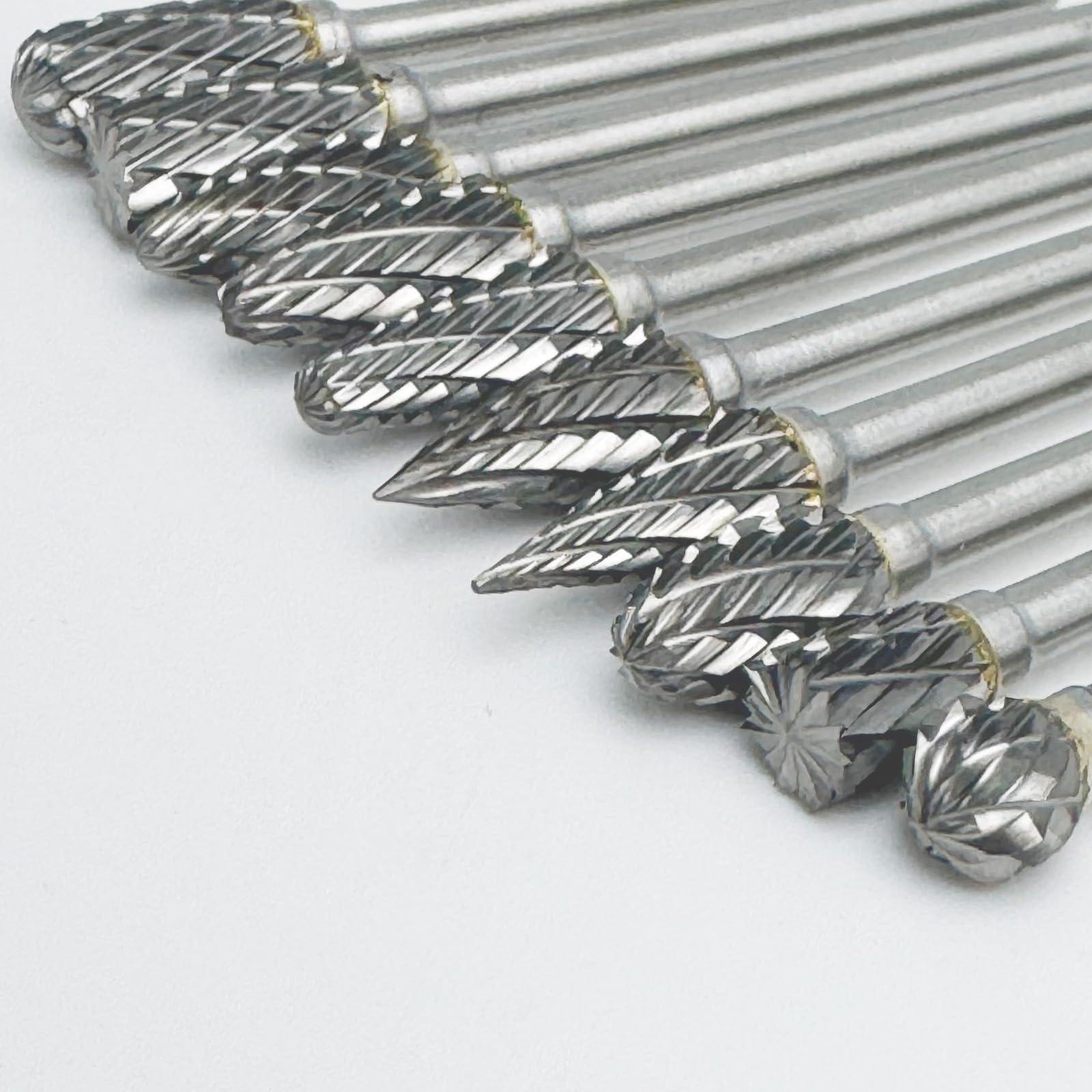 10Pcs Carbide Burr Bits Set Compatible with Dremel Milwaukee, Rotary Tools Attachment wit…