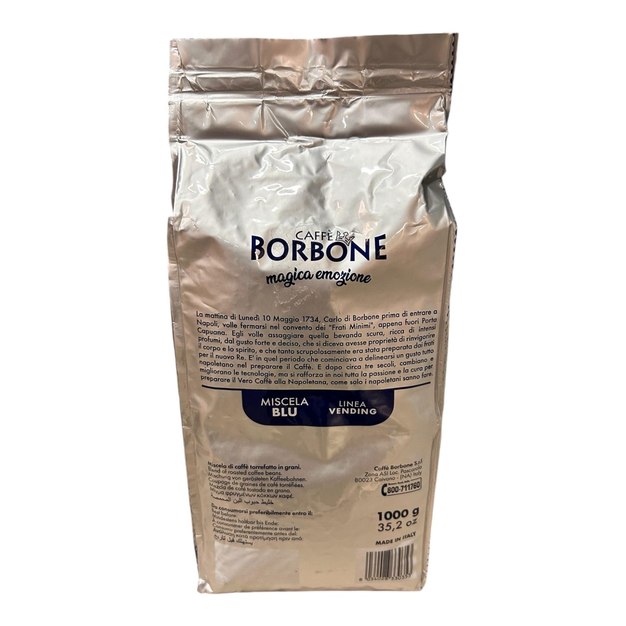 3 KG CAFFE IN GRANI BORBONE QUALITA' BLU