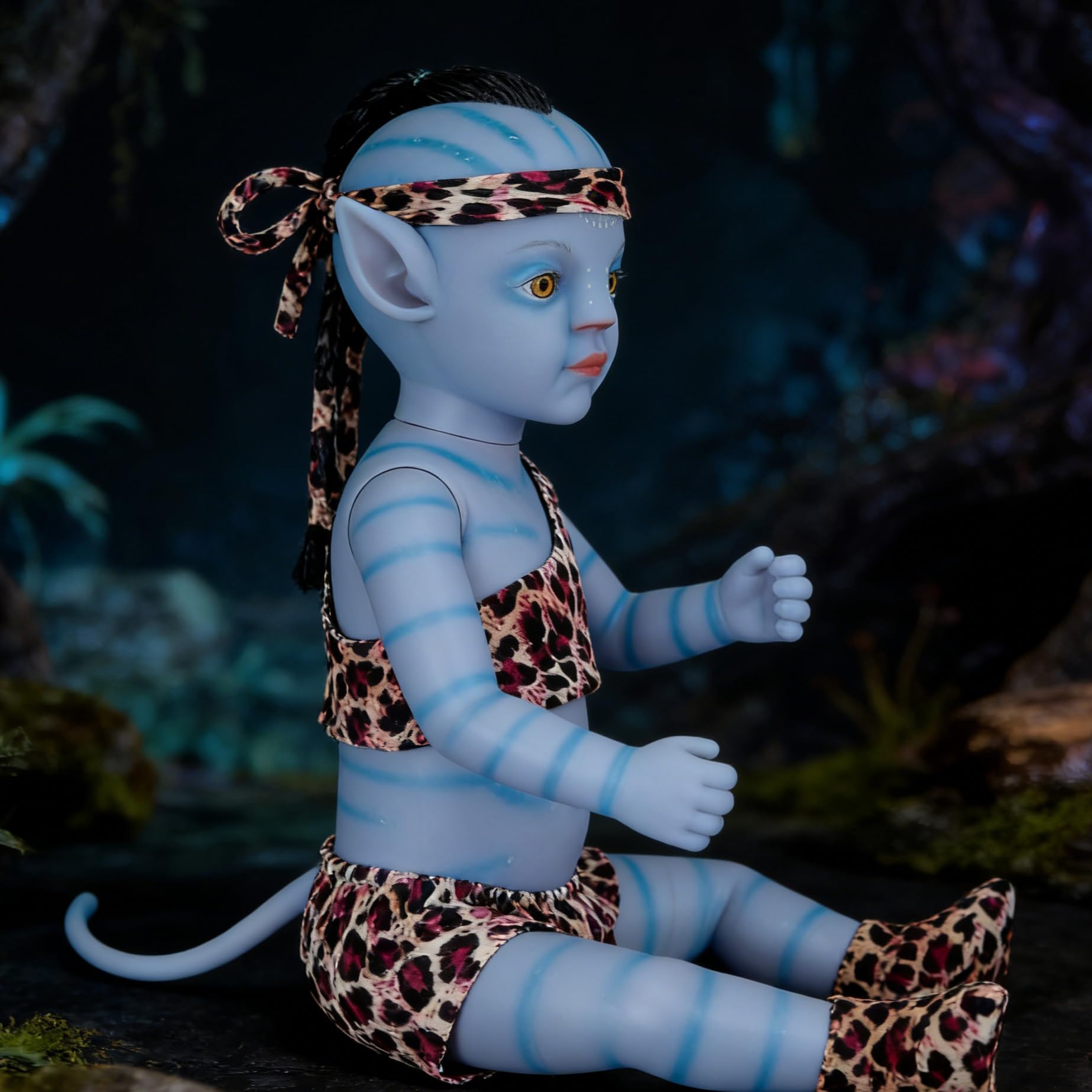 Reborn Avatar Figurki 30 cm świecące w ciemności silikonowe realistyczne lalki dla niemowląt noworodków zabawki awatar z akcesoriami do karmienia dla n
