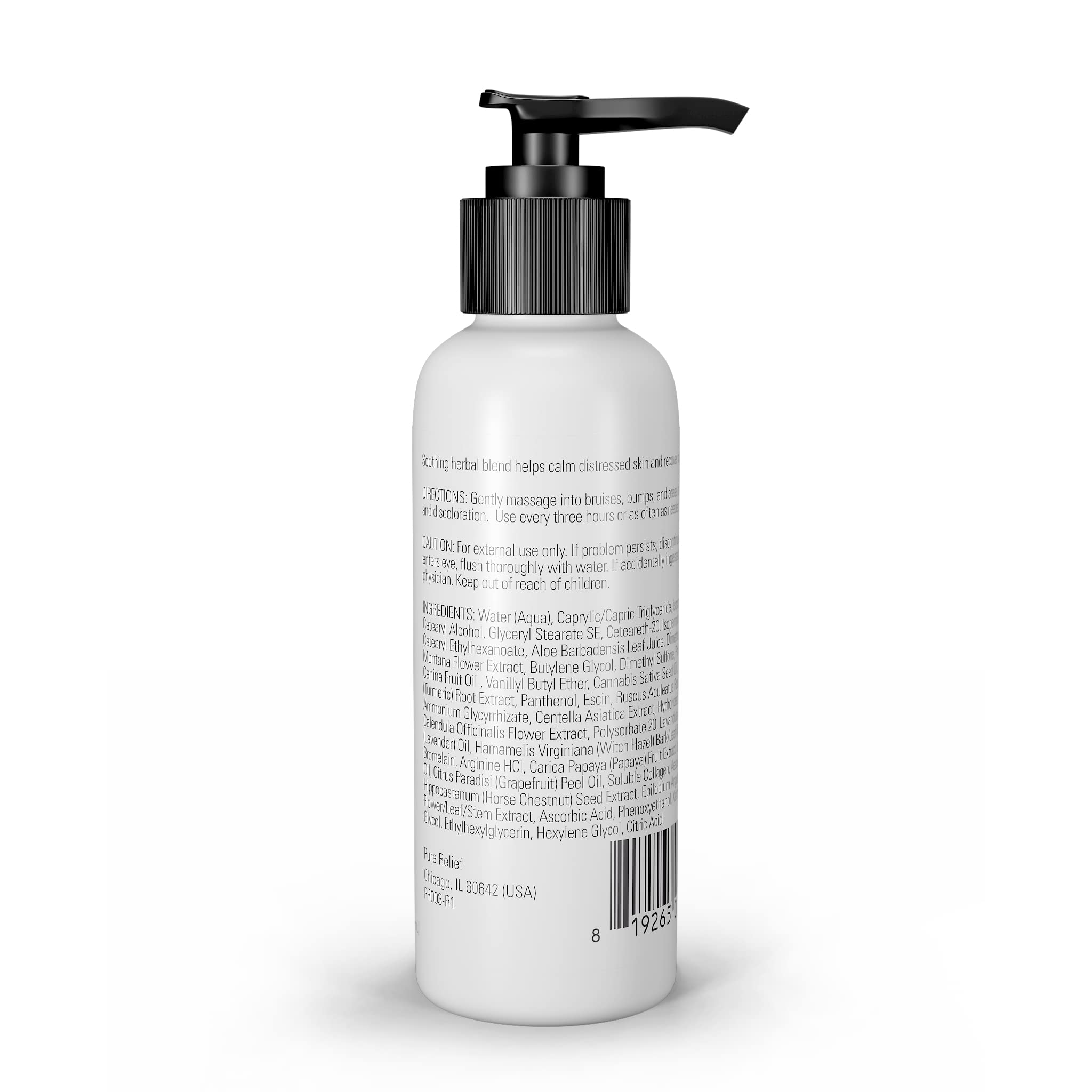 Pure Relief Arnica Bruise Lotion Rapid Relief For Bruising Redness And