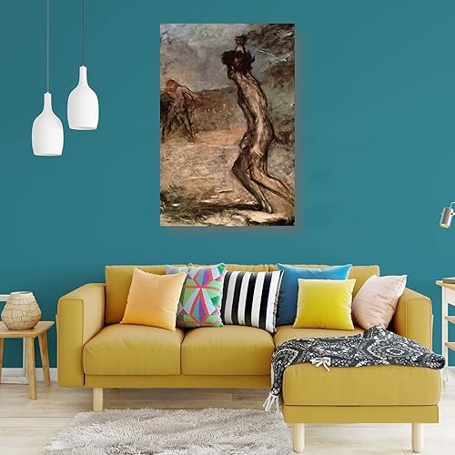 Miniatura 3 de HEZHUO Póster de pintura de David y Goliat por Edgar Degas, póster de pintura en lienzo, impresiones artísticas para colgar en el dormitorio, hogar,