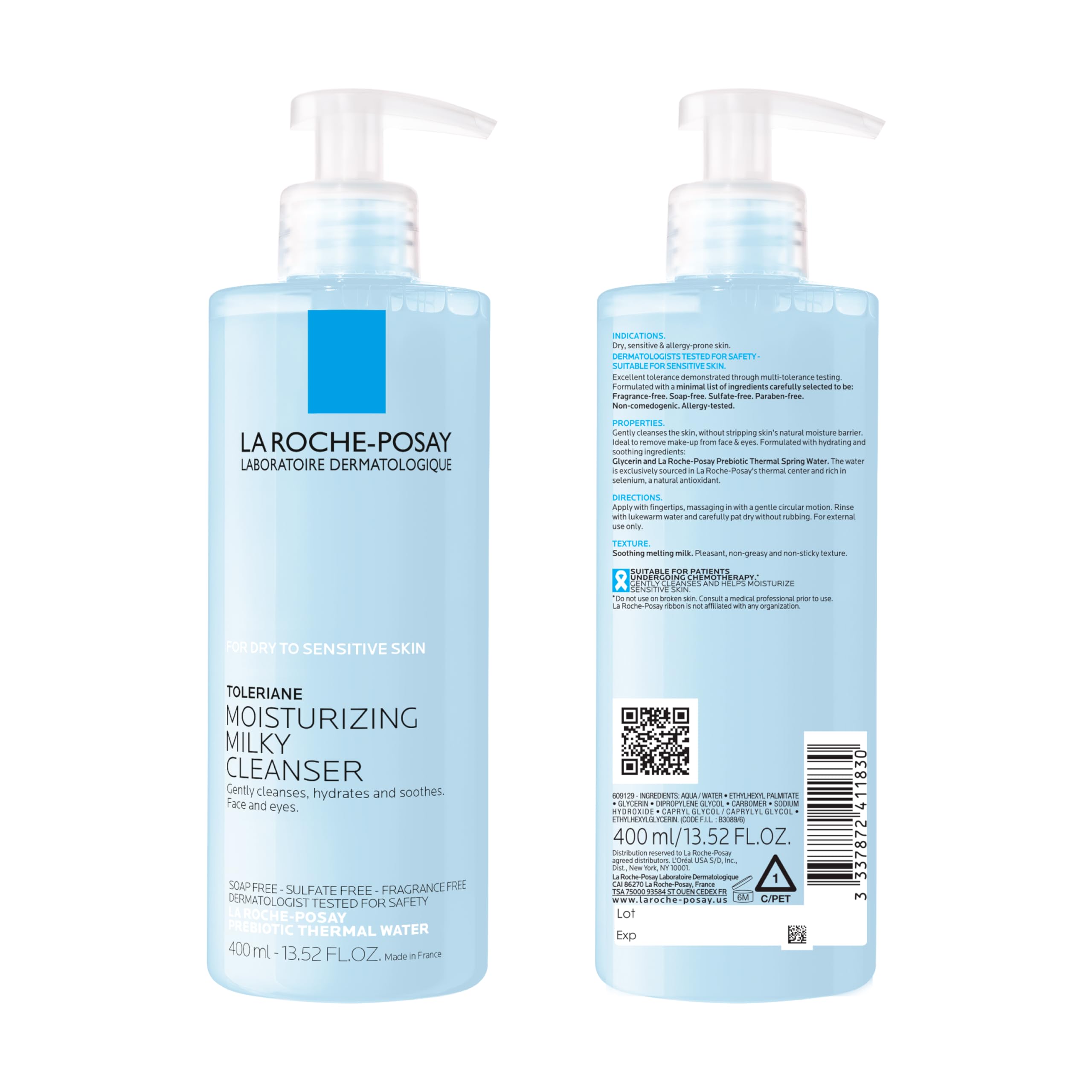 La Roche Posay Toleriane środek do czyszczenia twarzy i oczu, 400 ml