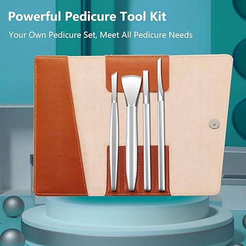 Miniatura 2 de Kit de eliminación de uñas encarnadas, kit de herramientas de pedicura, juego de cuchillos profesionales de acero inoxidable, herramienta para el