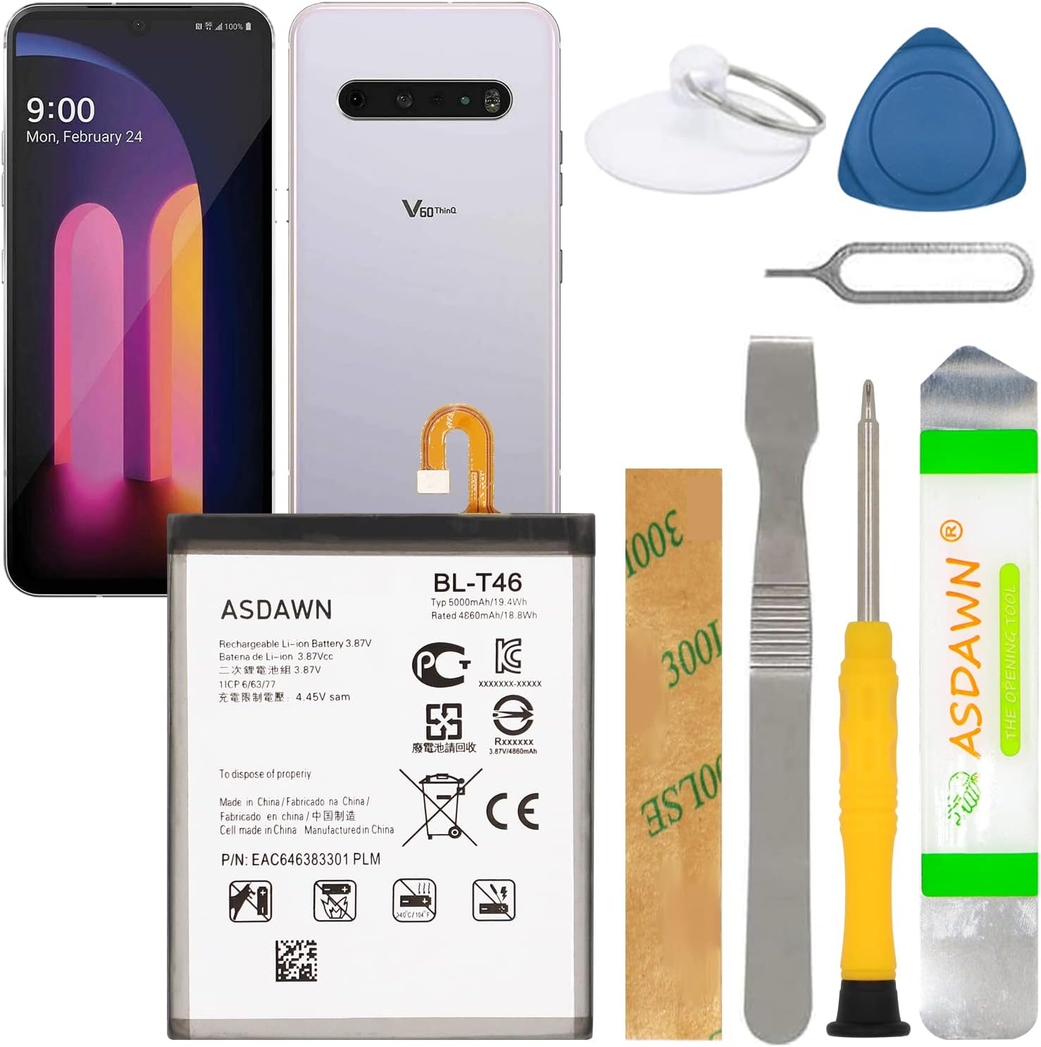 for LG V60 ThinQ 5G Battery Replacement