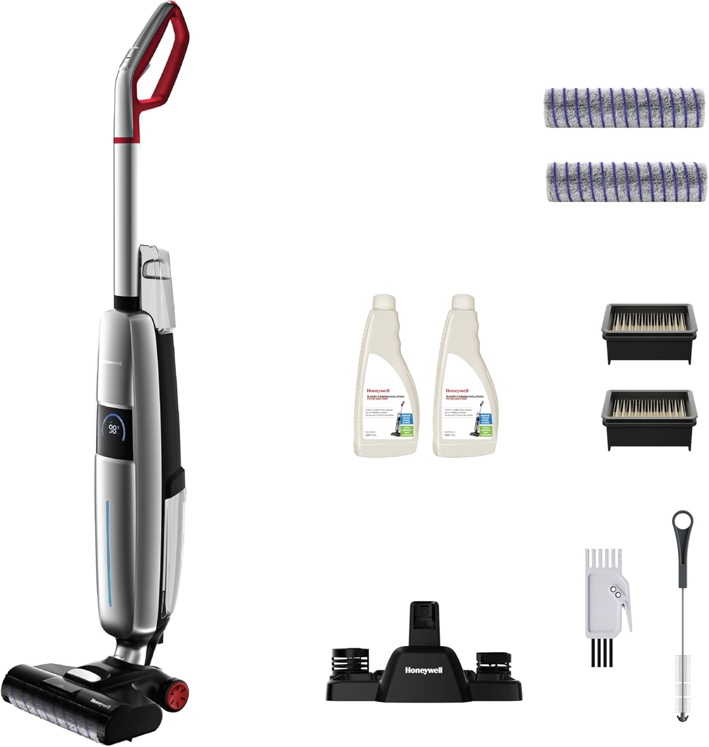 Honeywell FC15 Ultamax Elite Cordless Wet Dry Vacuum Cleaner, Floor Cleaner, 3-in-1: Precision Spray, Power Scrub and Vacuum