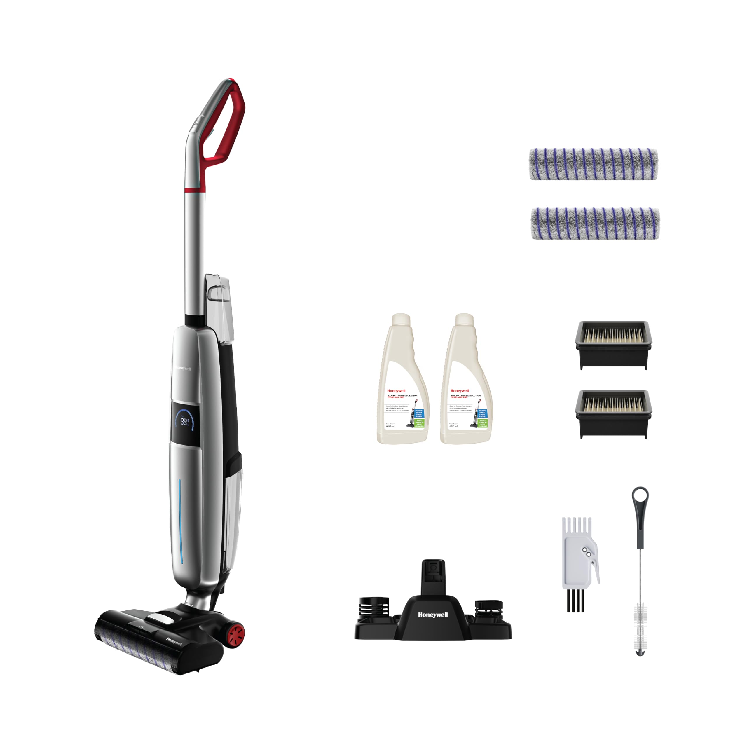 Honeywell FC15 Ultamax Elite Cordless Wet Dry Vacuum Cleaner, Floor Cleaner, 3-in-1: Precision Spray, Power Scrub and Vacuum