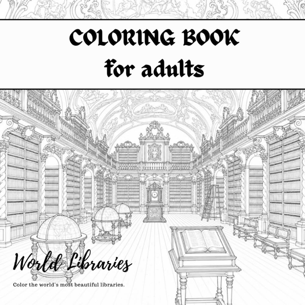 Colouring Book: Libraries From Around the World