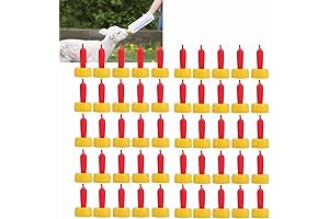 50Pcs Soft Silicone Goat Bottle Nipples for Feeding Calves, Lambs, and Other Animals