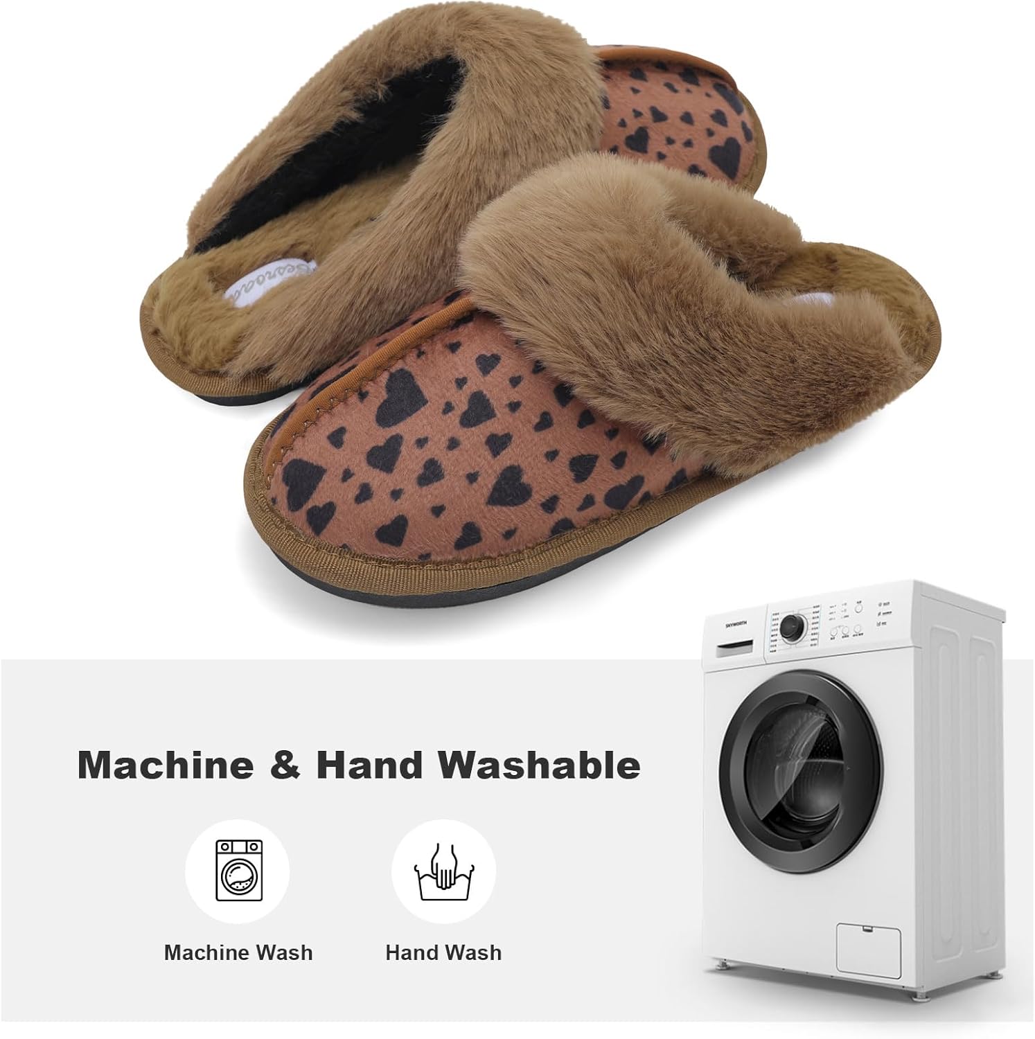 Besroad Winter Fuzzy House Slippers Sandals Plush Faux Fur Fluffy Flats Slippers Warm Slide Shoes for Women - Image 4