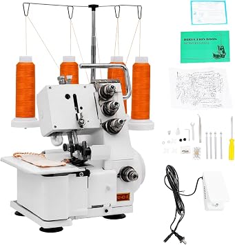 Serger Overlock Machine 1200 Stitches/Min, 4 Thread Serger Sewing Machine