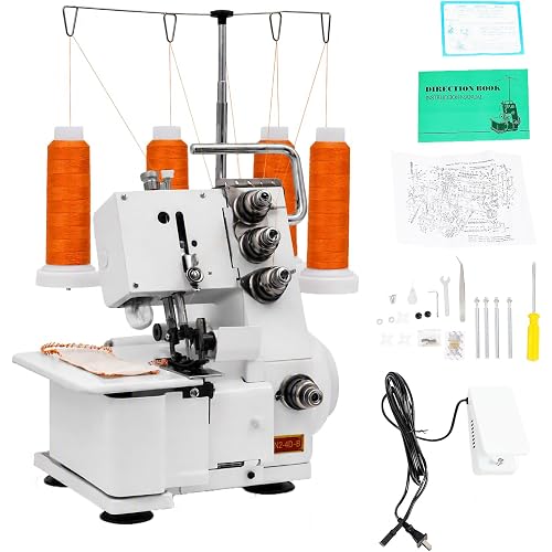 Serger Overlock Machine 1200 Stitches/Min, 4 Thread Serger Sewing Machine