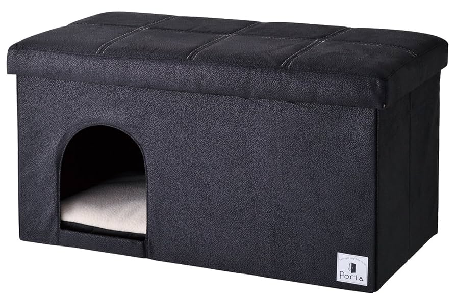 ☆新品未使用  ペティオ  Porta ドックハウス＆スツール  モザイクワイド Amazon | ペティオ (Petio) Porta ポルタ ドッグハウス&スツール