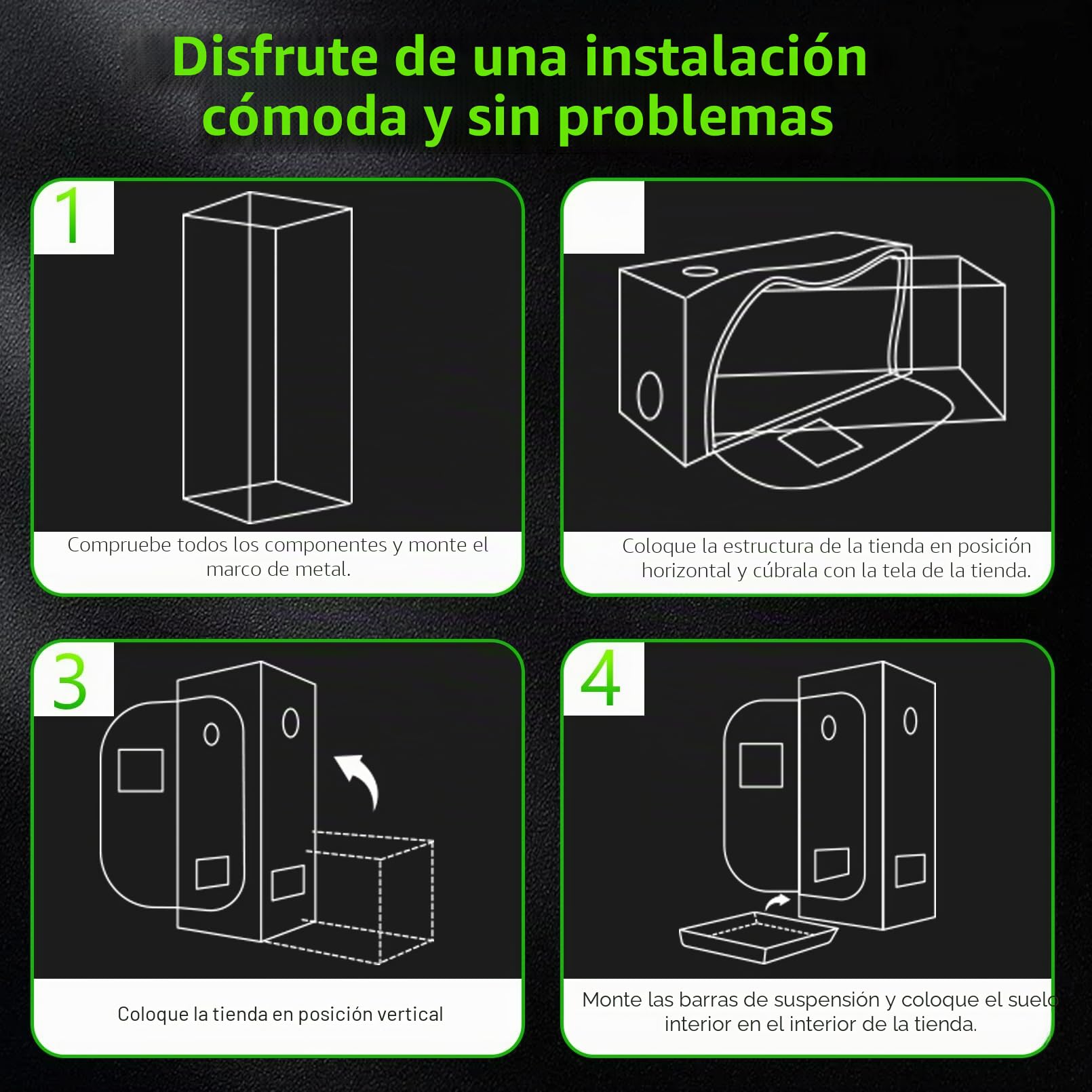 Armario de Cultivo Juego Completo Armario de Cultivo Kit 80x80x180cm con 200W LED Lámpara de Cultivo de Espectro Completo Regulable, Armario de Cultivo Kit Completo Hidroponía