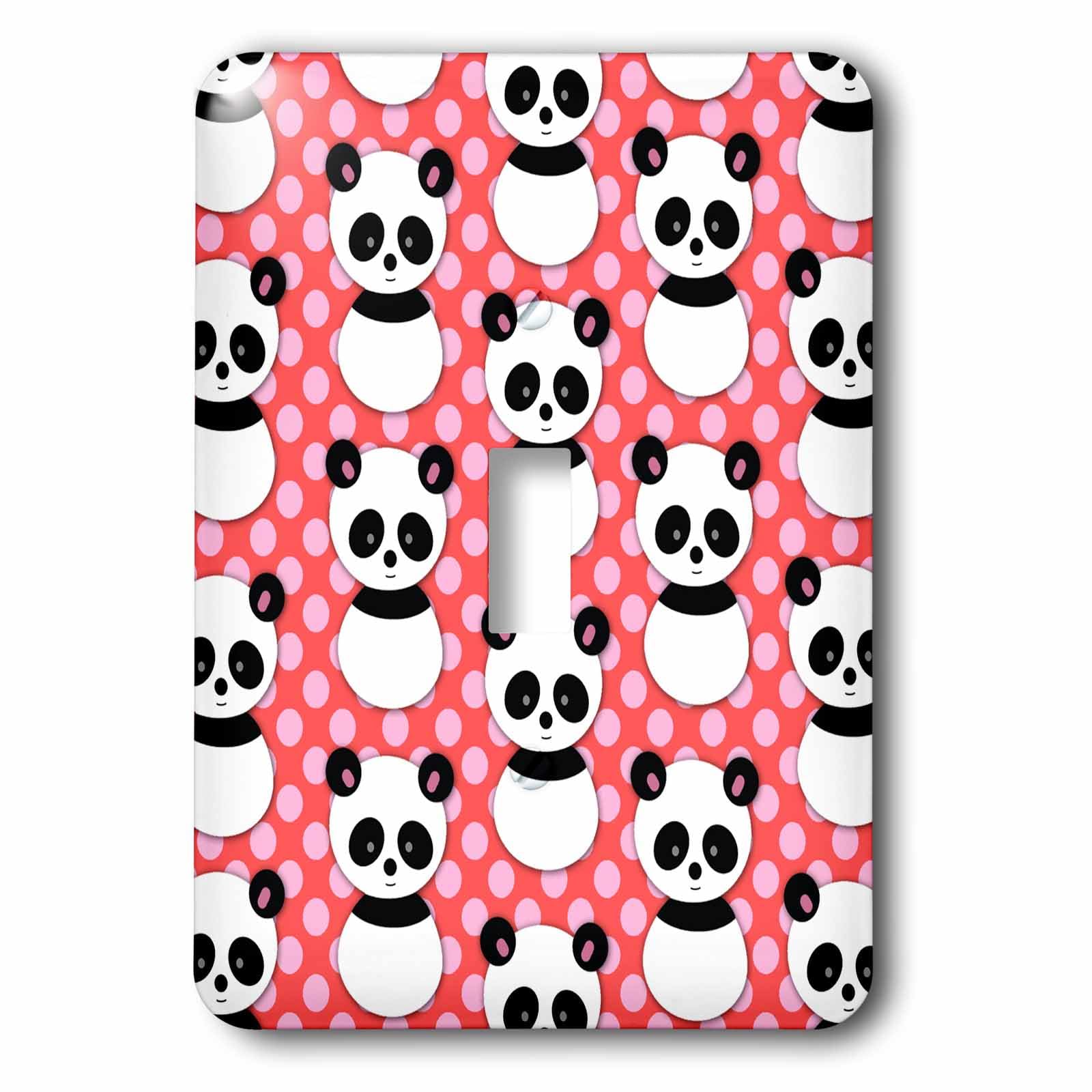 Interrupteur unique panda pour cadeau naissance ou deco originale 3dRose