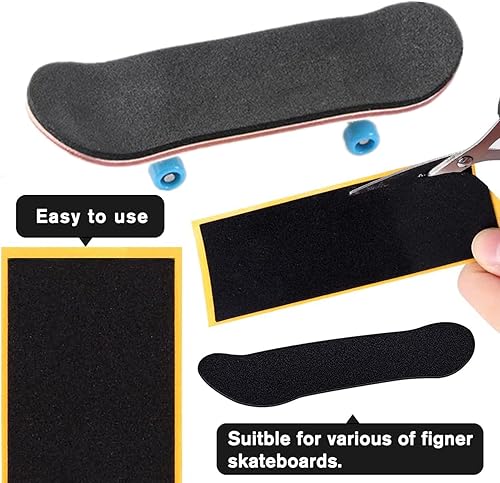 Miniatura 8 de WINDIR 24 cintas de agarre para diapasones, precortadas de 28 × 3.937 in, cinta de agarre de espuma para juguetes de dedos profesionales, mini