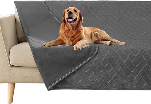 Miniatura 12 de fuguitex Manta impermeable para perro, funda de cama para perro, terciopelo cristalino, manta marroquí de felpa acogedora manta para mascotas para