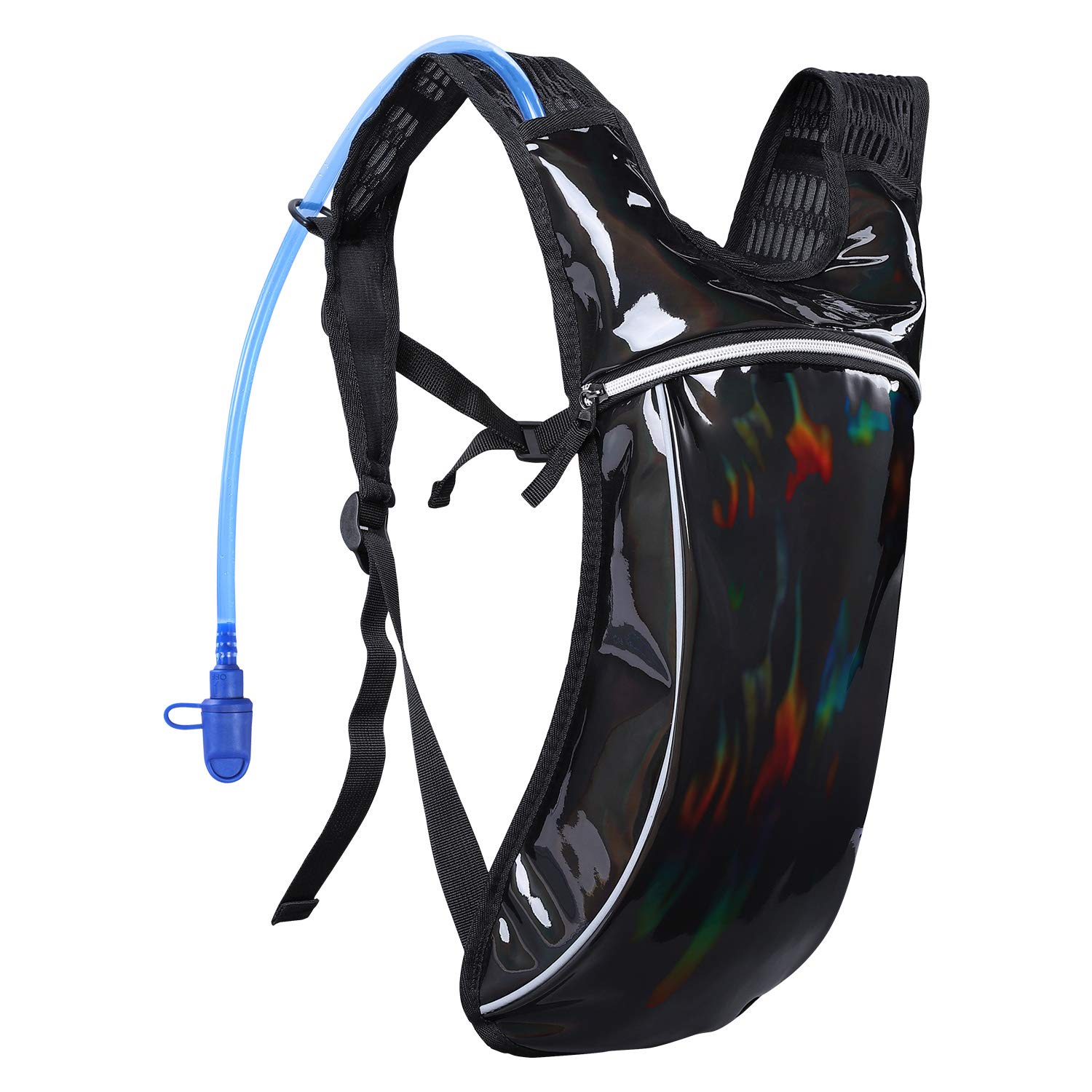 KUYOUHydration Pack,Hydration Backpack with 2L Hydration Bladder Lightweight Insulation Water Pack for Festivals, Raves, Hiking, Biking, Climbing, Running and More (Black)