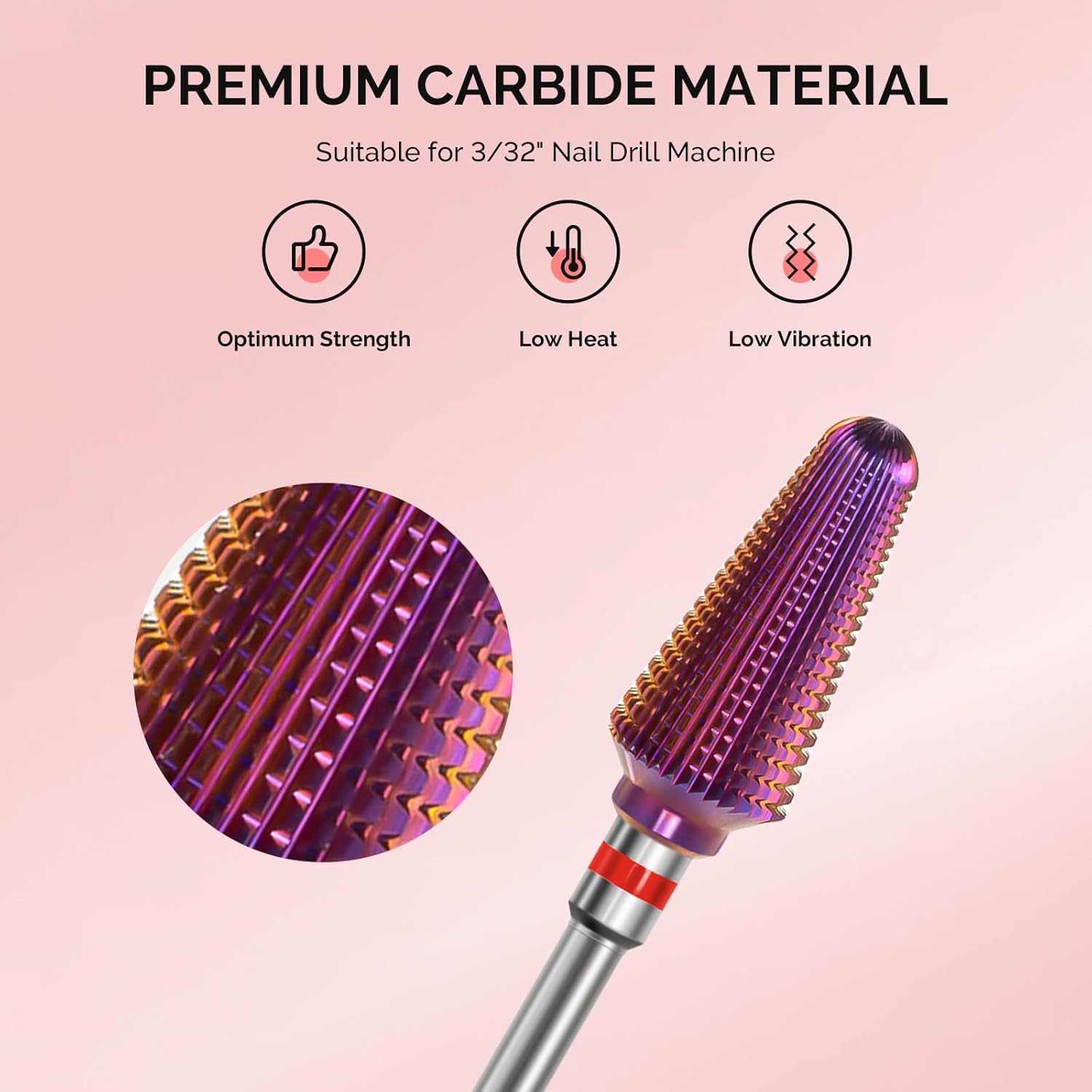 MelodySusie Professional Rechargeable Nail Drill 30000 RPM with Professional Tornado and Cuticle Clean Nail Drill Bit