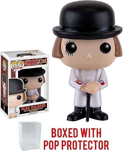 Miniatura 5 de Funko Pop! Movies: Clockwork Orange - Figura de vinilo Alex DeLarge (incluye funda protectora de caja pop)