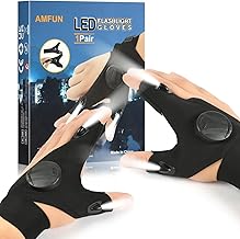 AMFUN LED-Handschuhe mit Lichtern, Fingerlicht für Reparieren, Arbeiten, Camping, Geschenke für Männer