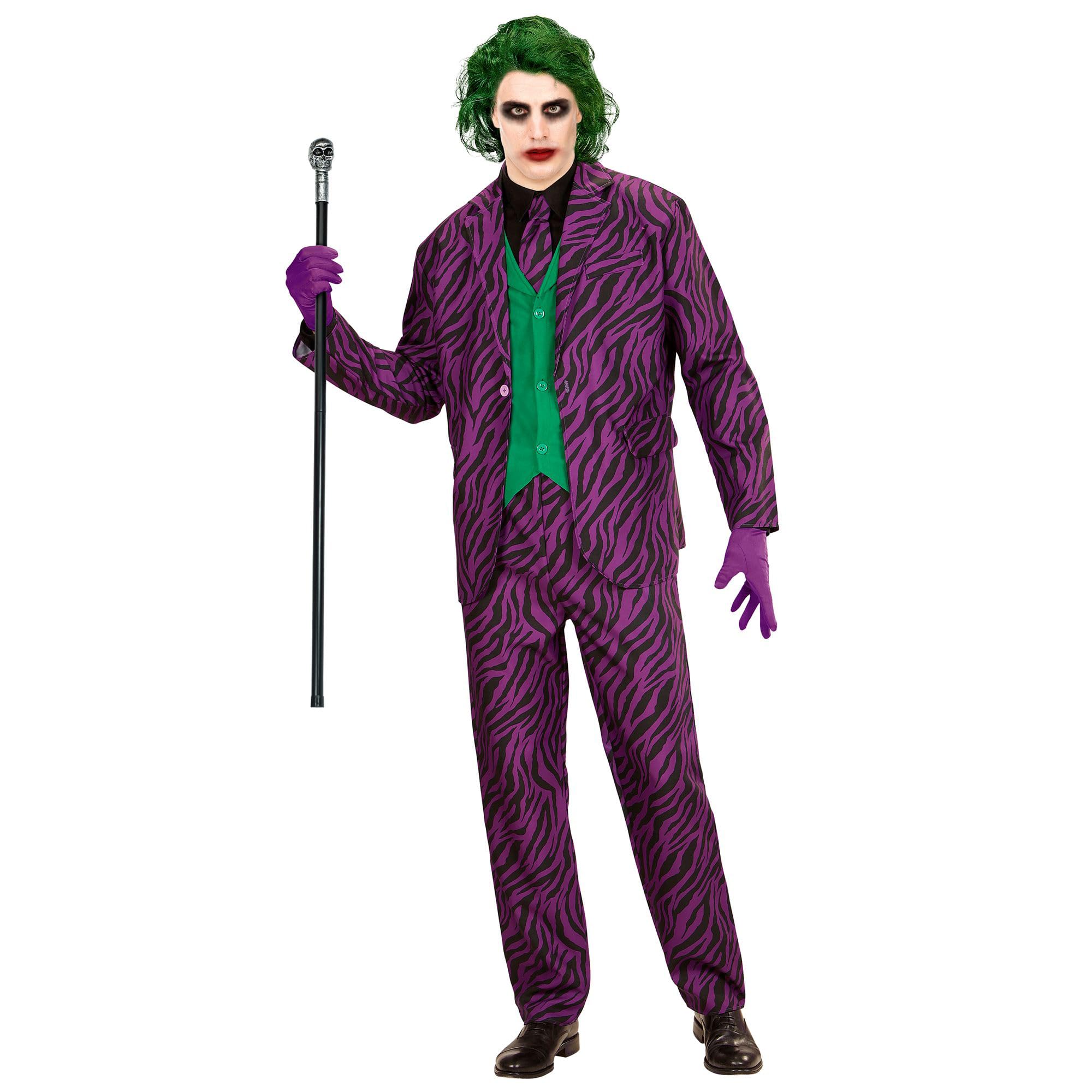 W WIDMANN MILANO Party Fashion - Evil Clown Costume for Men, Clown, Circus, Horror, Psycho, Jester, Joker, Halloween, Carnival, Theme Parties