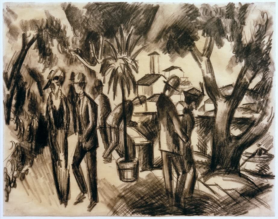 Peinture sur Toile August Macke Créez un Salon Apaisant avec une Toile Nordique 60x90