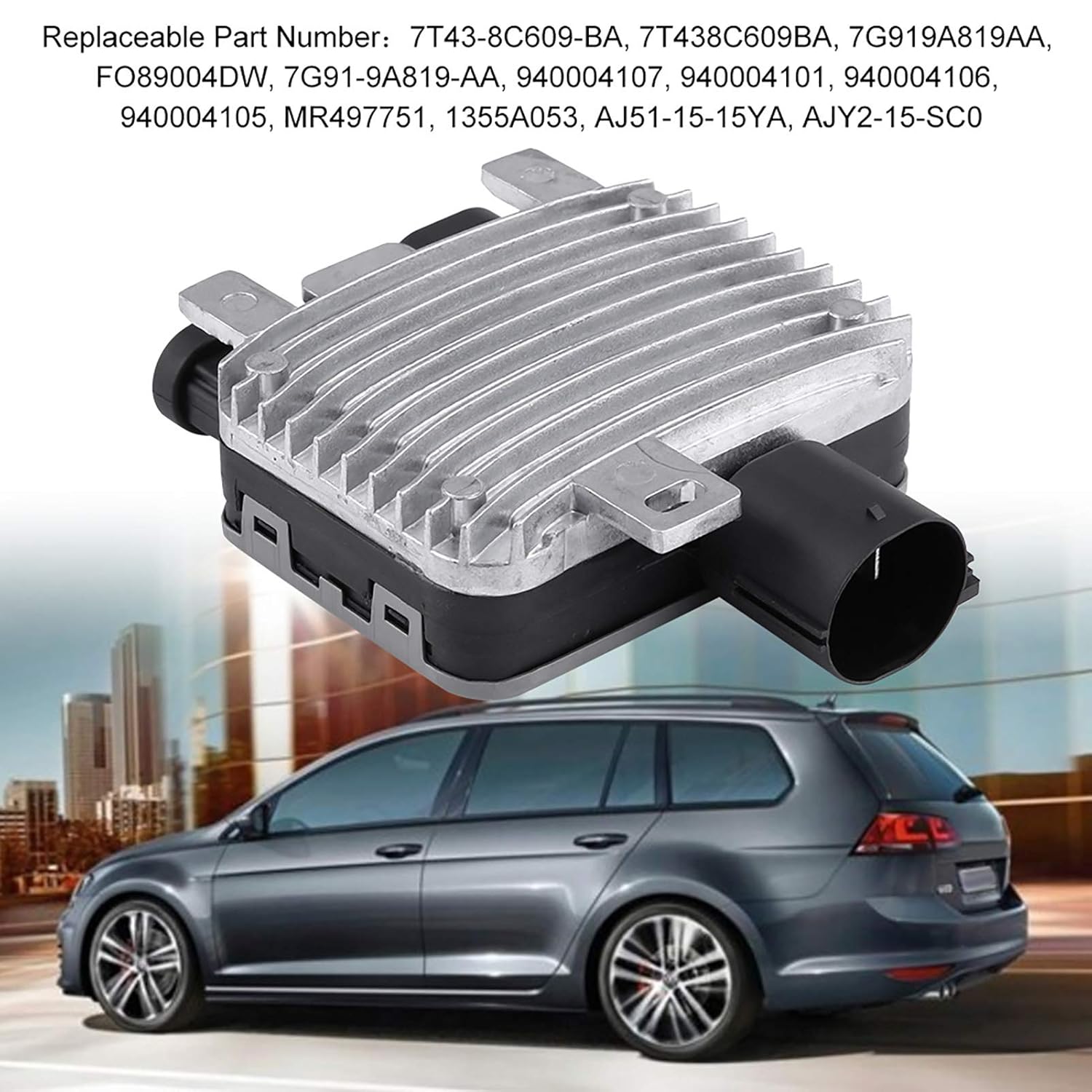 Radiator Cooling Fan Control Module for Ford Galaxy 7T43‑8C609‑BA 7G919A819AA, Radiator Module, Radiator Control Module, Cooling Fan Control Module