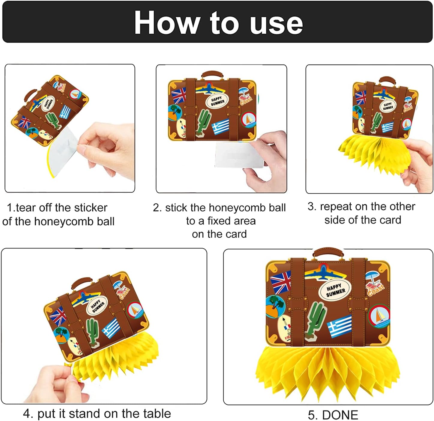 Beach Retirement Decorations, Retirement Table Decorations, Happy Retirement Table Centerpieces, 9Pcs