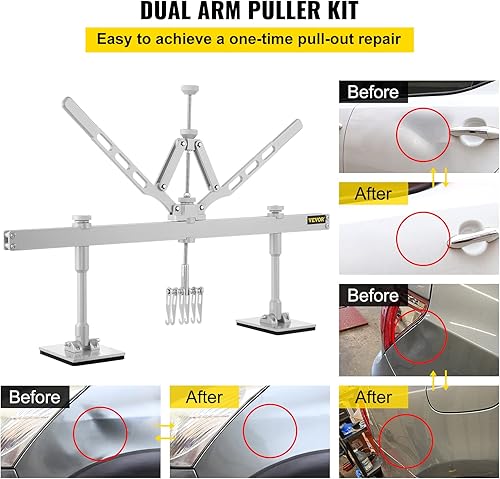 Miniatura 3 de Bestauto Kit de barra de palanca de abolladuras, apta para extracción de abolladuras de aluminio y acero (29.528 in)