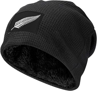 New Zealand Maori Fern Knitted Hat, Soft Thermal Winter Beanie for Men & Women