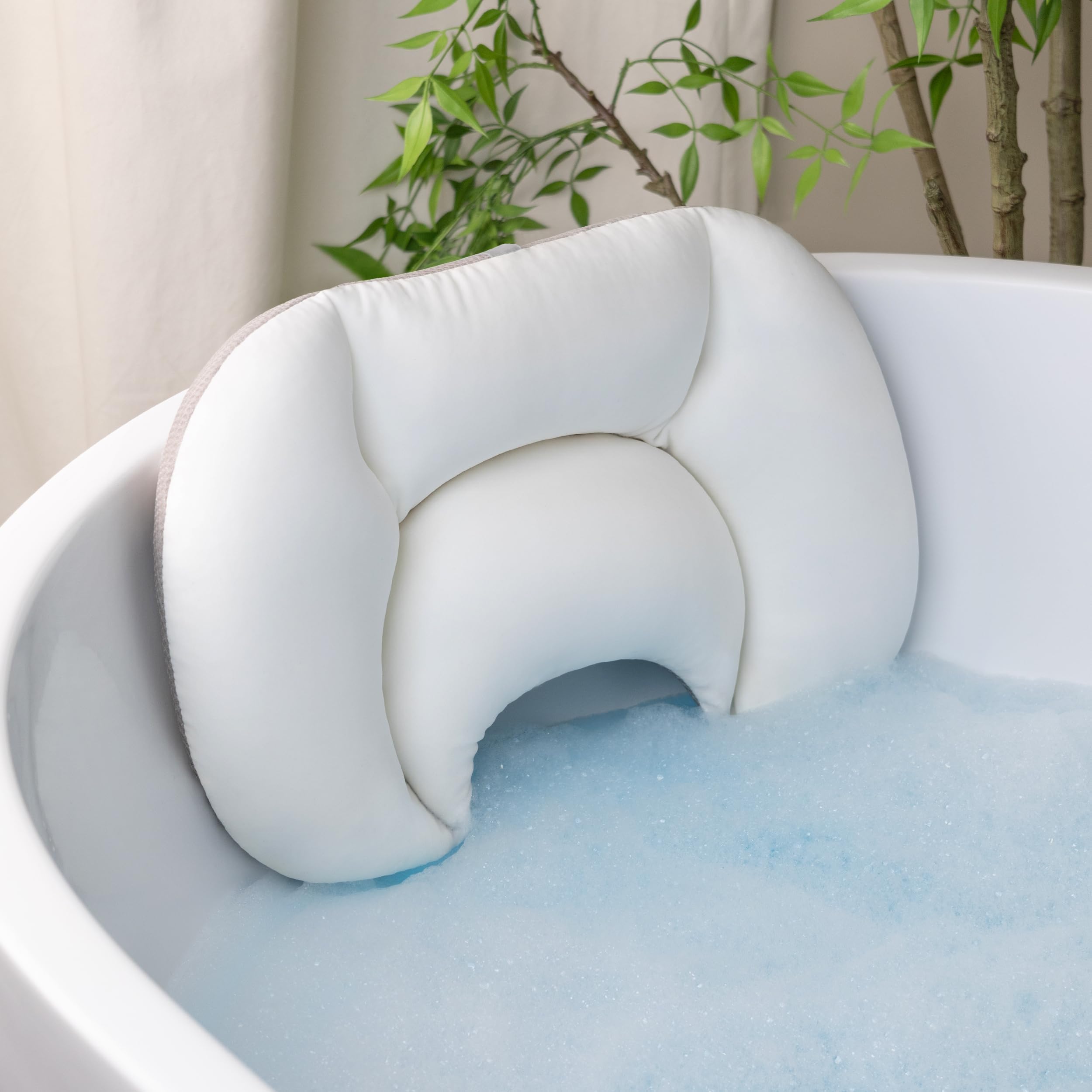 Amazon.com: IndulgeMe Super Soft Non Slip Bath Pillow, Bonus Travel ...