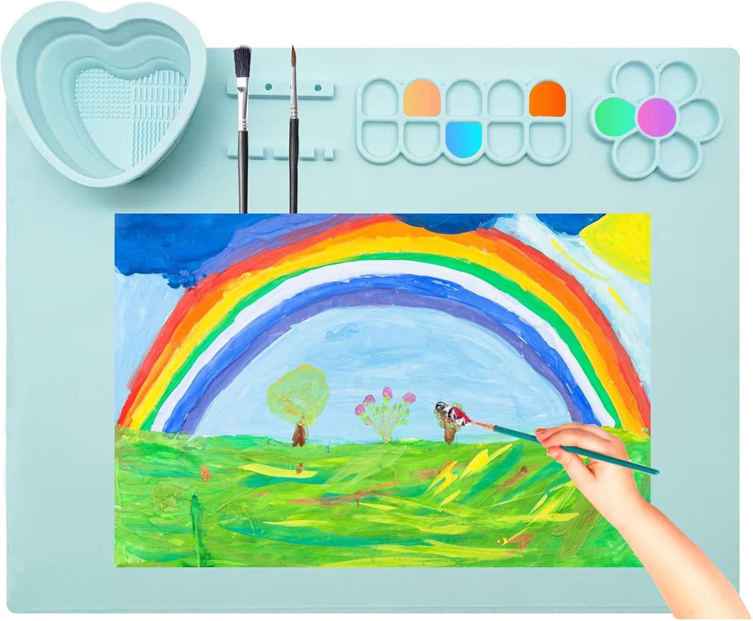 Silicone Mats for Crafts,Silicone Artist Mat with Cup