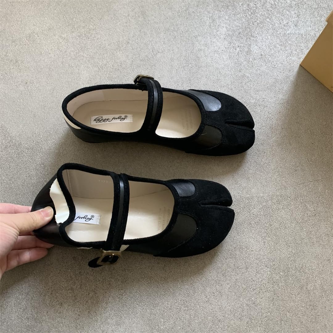 Tabi Shoes Women Mary Janes Ballet Flat - Low Top Split Toe Orthopedic Cute Casual Comfortable Walking Lightweight Female Solid All-Match for Daily Wear Beach Travel Athleisure Standing All Day - Image 5
