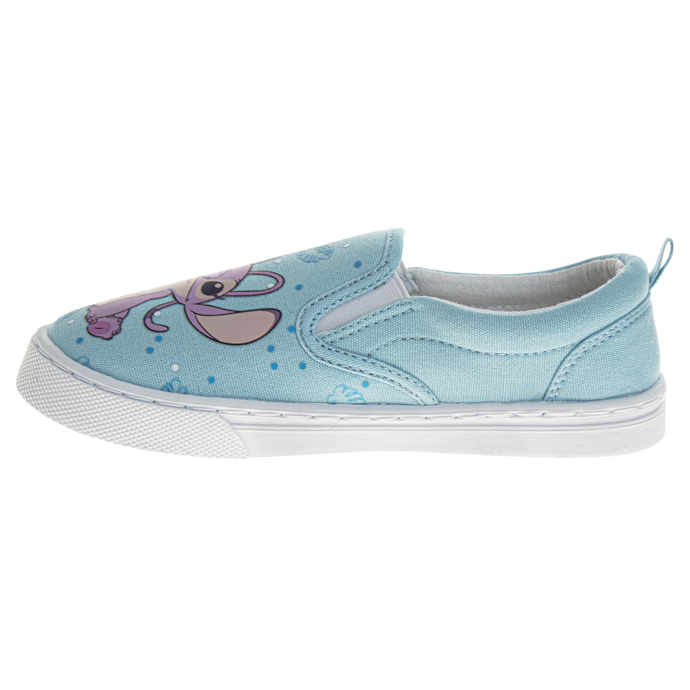 Disney Lilo and Stitch Lowtop - Zapatillas deportivas de caña baja con cierre sin cordones, acolchadas, ligeras, tallas 12-13, niños pequeños 1-4, niños grandes 5-10 adultos