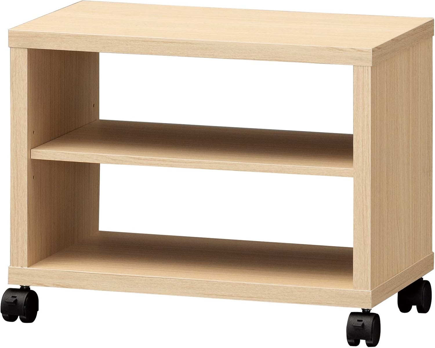 【19V型テレビ用】 白井産業 テレビ台 ローボード テレビボード 同シリーズで組み合わせ自由自在 一人暮らしの部屋や狭いスペースにぴったりサイズ ナチュラルブラウン木目柄 ベーシックデザイン 幅50.2×奥行29.4×高さ39.4cm FUL-4050TVNA フルニコ