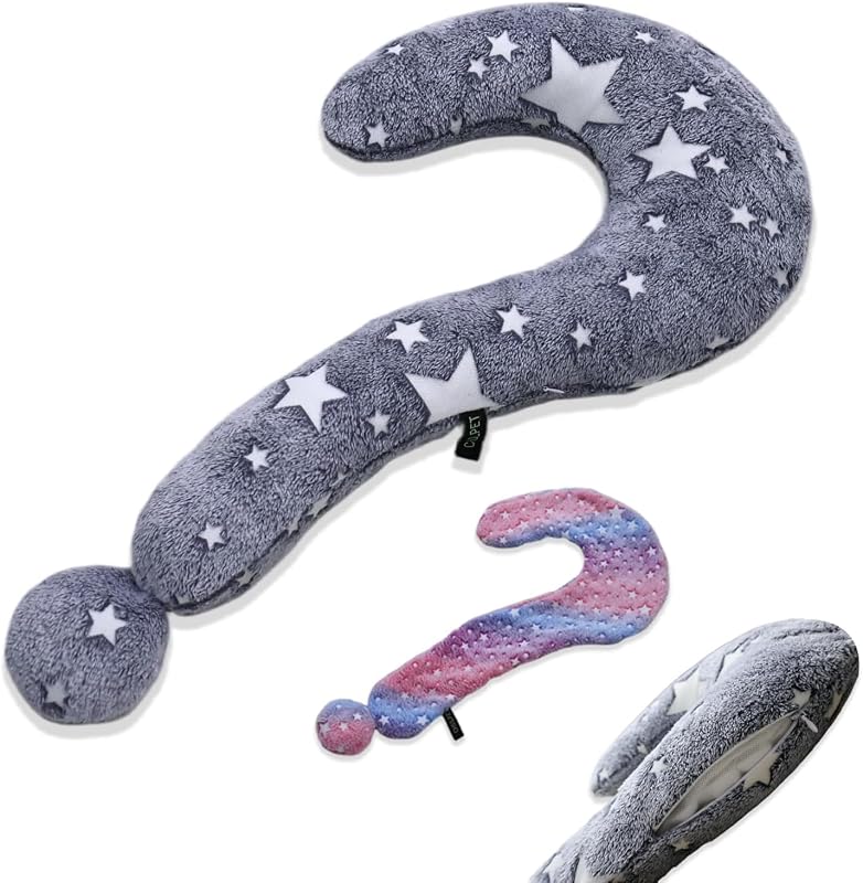 Almofada para Cães e Gatos Marchul com Tecido Plush, Estrutura Curva e Estrelas Luminosas, Tamanho M