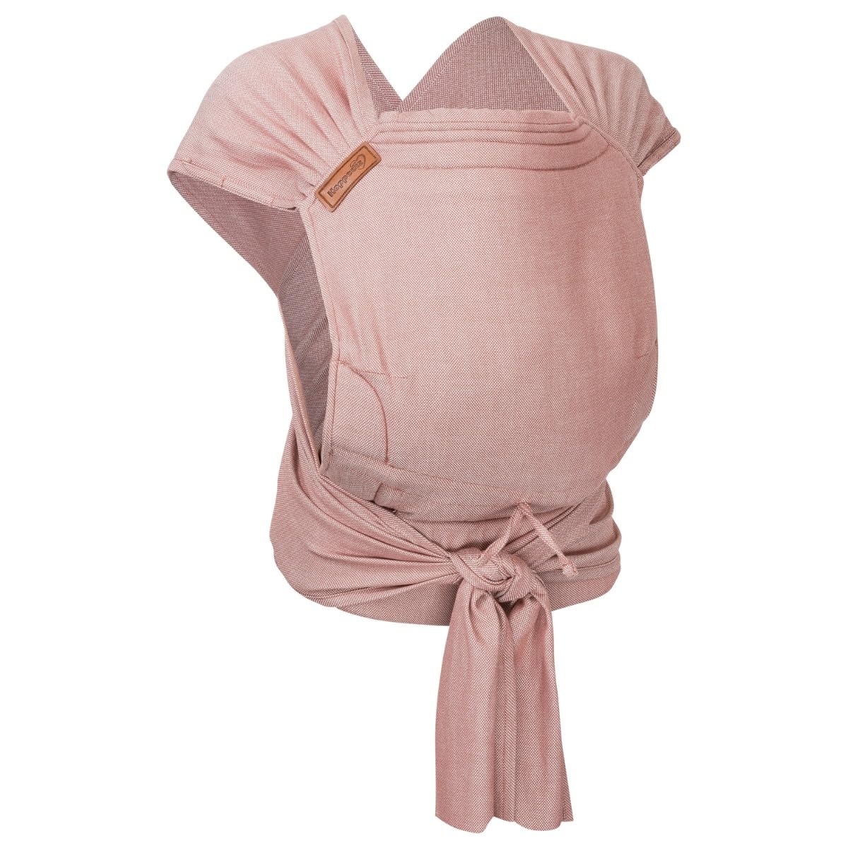 Hoppediz Hop-Tye Advanced Babytrage Sienna, ergonomische Halbschnallentrage mit Tuchträgern, 2,5-20 kg