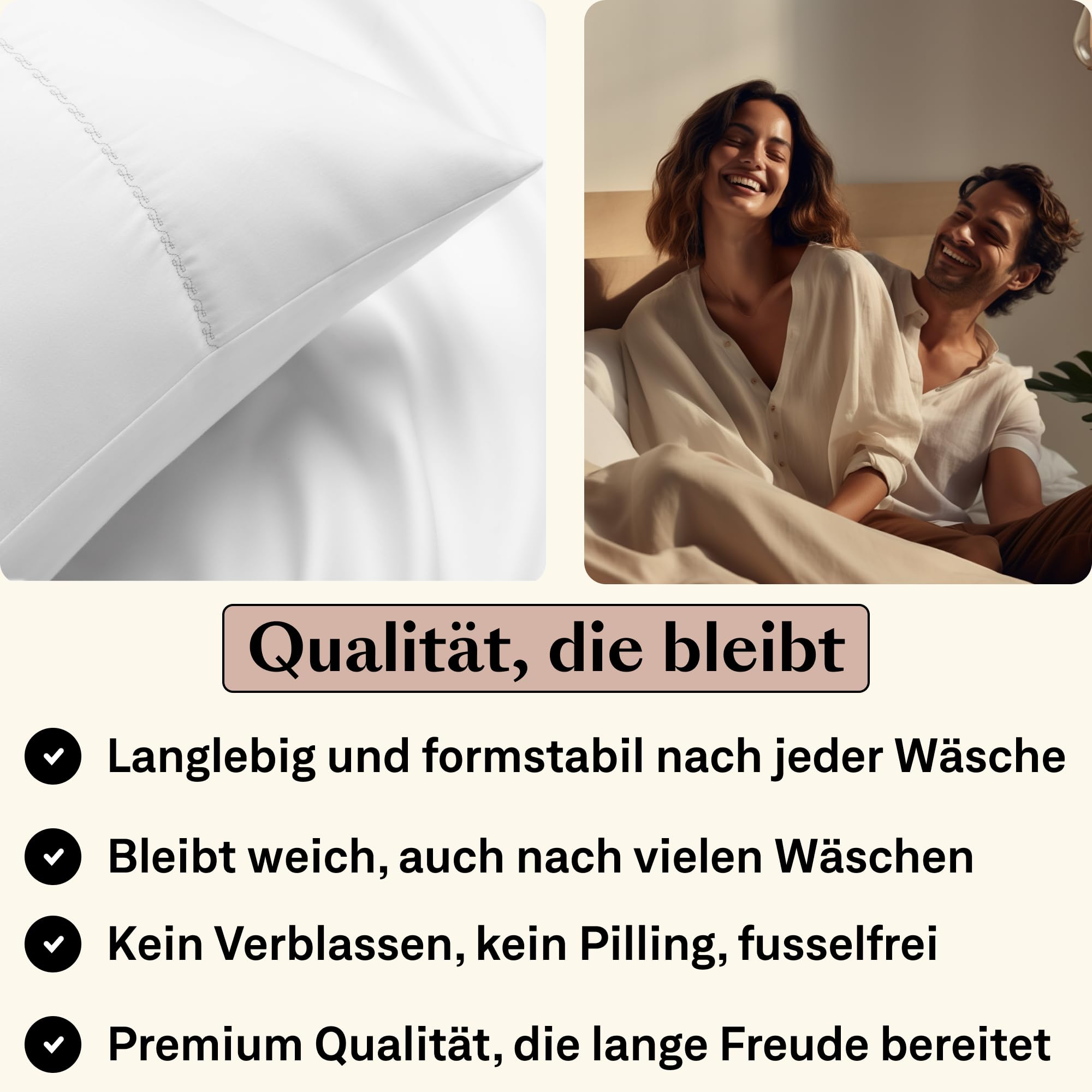 Mako Funda de almohada de satén de 40 x 80 cm, juego de 2 unidades, color blanco con bordado, funda de almohada de raso, 80 x 40 cm, 40 x 80 cm, funda de almohada suave como funda de almohada de