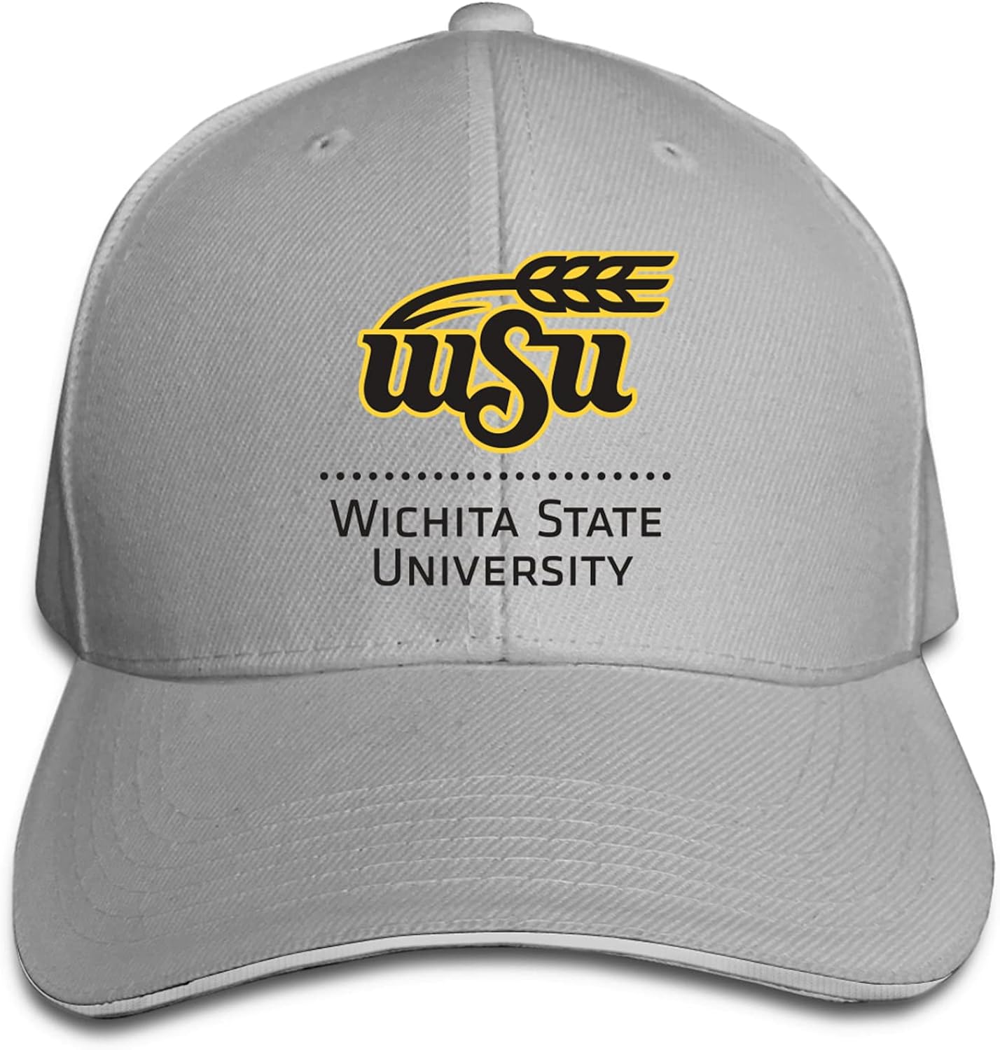 WichitaState University Logo Adjustable Sandwich Baseball Cap and