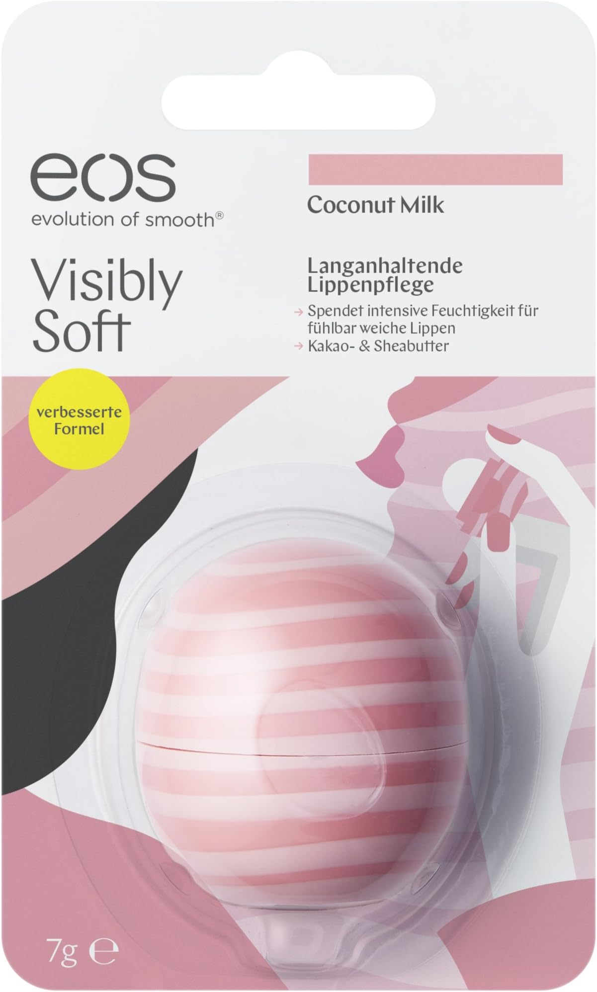 EOS Lip Balm Visibly Soft Coconut Milk 7 g (Pack of 1)