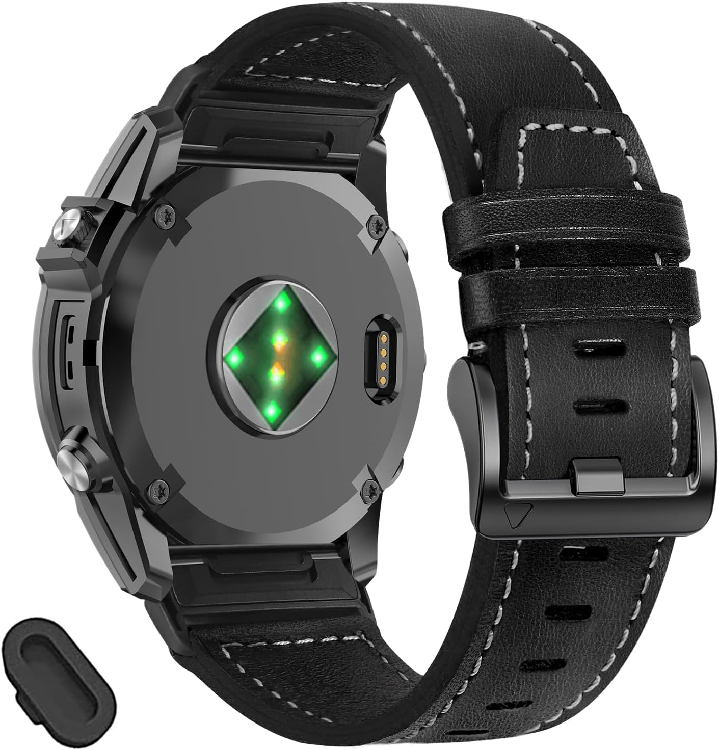 ZPJPPLX 22mm Genuine leather Watch Bands for Fenix E 8 AMOLED 47mm 7 6 Pro 5 plus,Quick fit Strap for quatix 6 7 8 epix Pro tactix 8 AMOLED 47mm/Approach S62 S70/Forerunner 965 970 955/Descent G2 G1