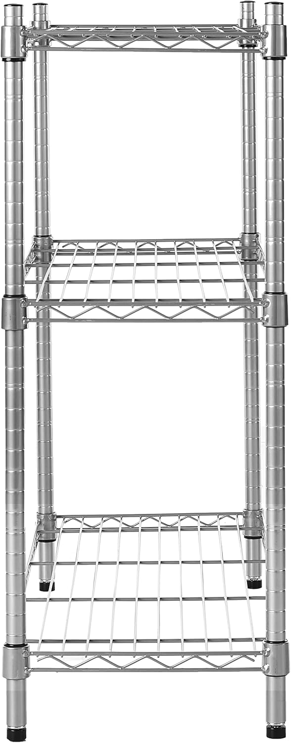Lorell Light-Duty Wire Shelving, 14" x 36" x 36", Steel Frame, Silver
