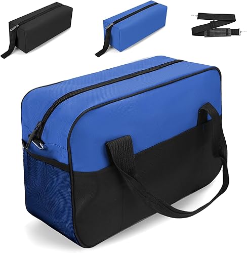 Bolsa de herramientas, juego de bolsa de herramientas de 14 pulgadas con 2 bolsas pequeñas con cremallera, caja de herramientas resistente,